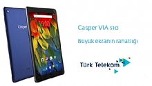Trk Telekom Casper Via S10 Tablet Kampanyas