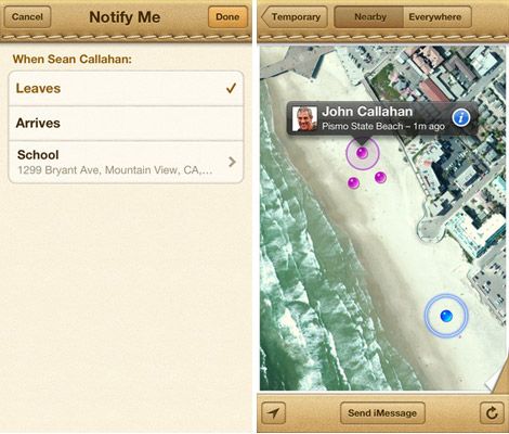 find my friends iphone location